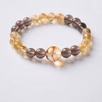 Citrine & Smoky Quartz Golden Shadow Bracelet