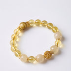 Citrine Six-Word Mantra Bracelet