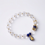 White Crystal & Lapis Lazuli Zhakilamu Bracelet