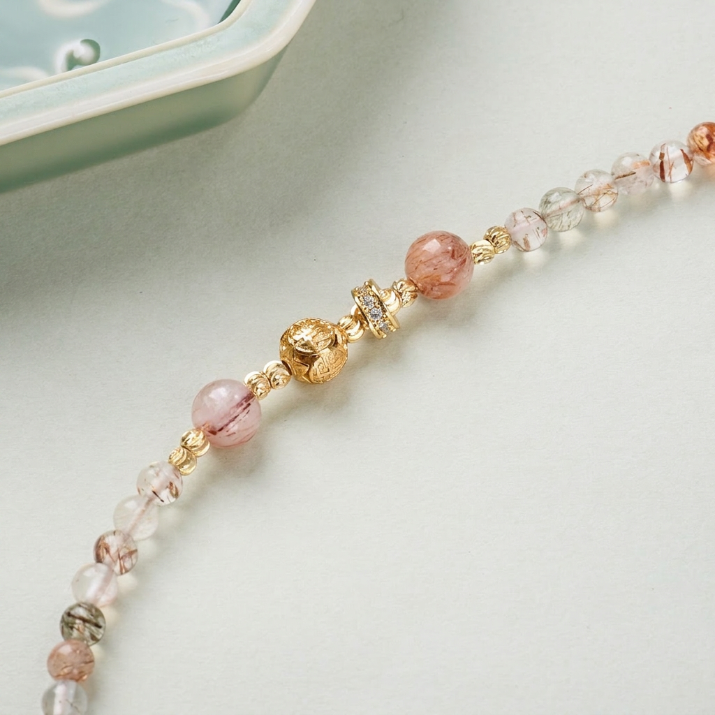 Black Gold Super Seven Crystal Fortune Ball Necklace