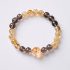 Citrine & Smoky Quartz Golden Shadow Bracelet