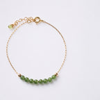 Green Jadeite Bead Chain Bracelet