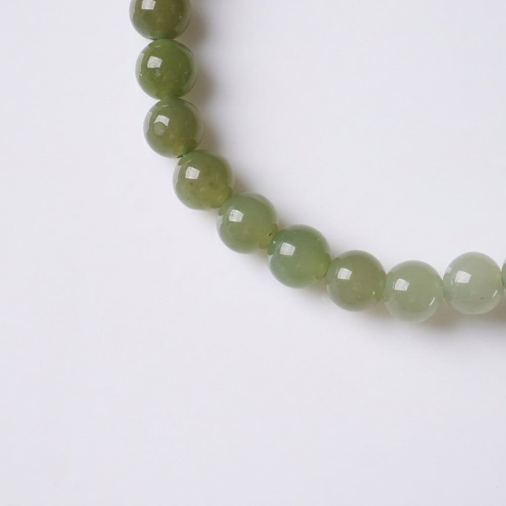 Gradient Hetian Jade Coin Bracelet