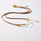 White Crystal Arch Pendant Necklace