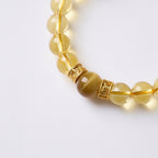 Citrine Six-Word Mantra Bracelet