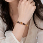 Citrine & Smoky Quartz Golden Shadow Bracelet