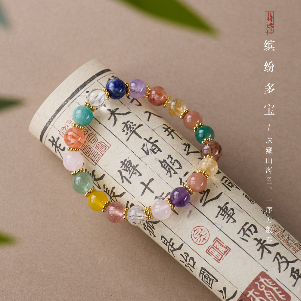 Seven Treasures Crystal Bracelet