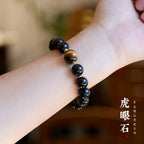 Golden Obsidian- und Tigerauge-Armband