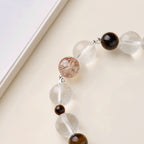 Klarer Quarz, Qinan Adlerholz-Armband