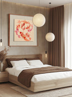 "Everlasting Abundance" (Jiu Yu Tu) Hand-Painted Canvas Art – Nine Koi Feng Shui Cure for Long-Term Wealth & Family Harmony